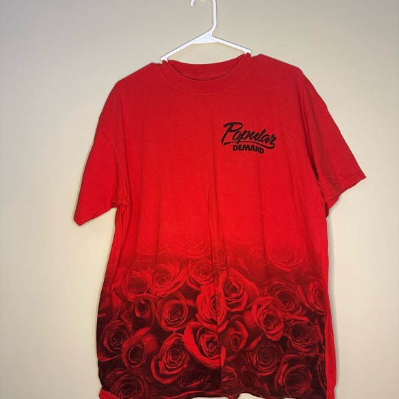 Popular Demand Red Graphic Men's Shirt - Picture 1 of 2